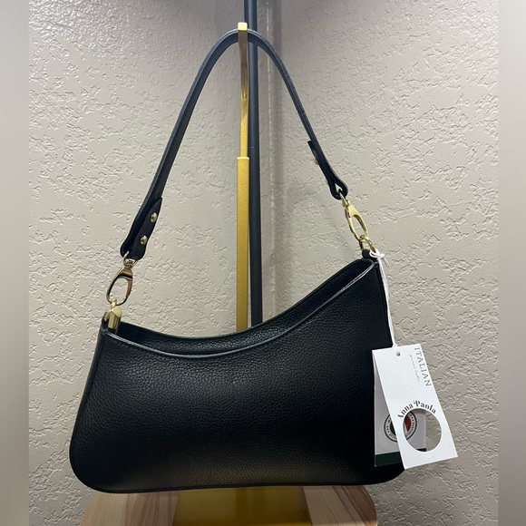 New Anna Paola Crossbody/shoulder bagBlack Genuine leather